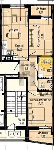 Квартира, 61.31 кв. м Екатеринбург, Металлургов ул., 